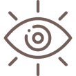 Abstract eye illustration with lines